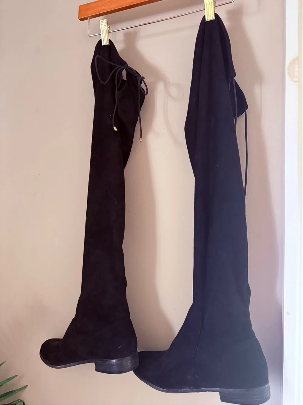 Chinese Laundry Black Over-the-Knee Suede Boots